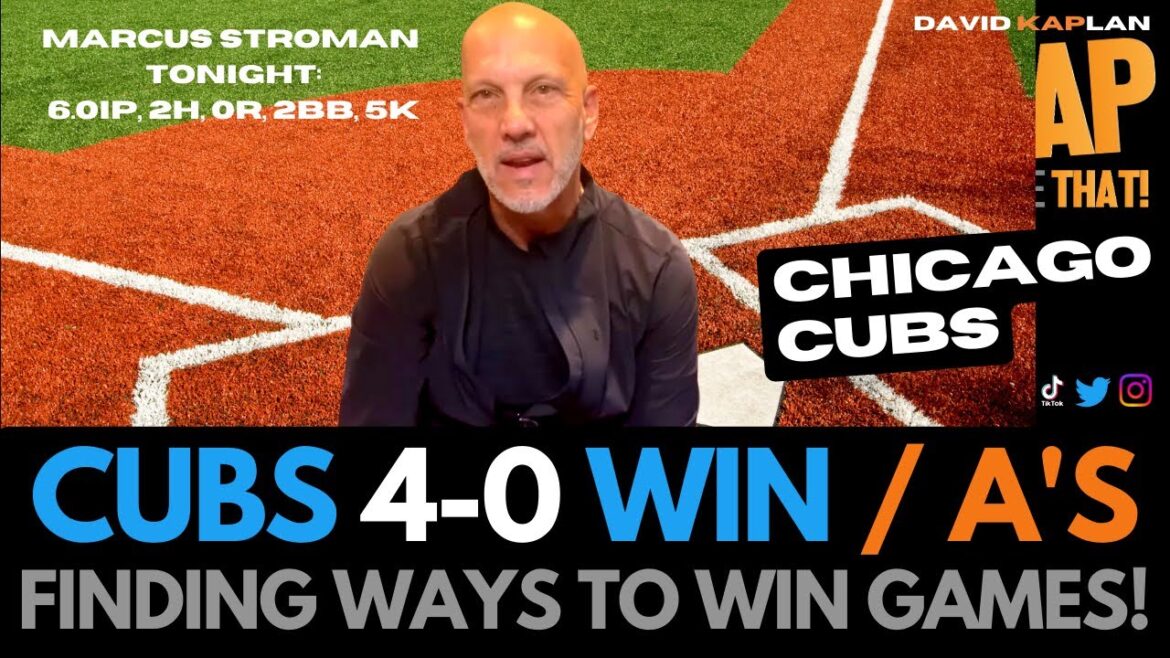 REKAP: ⚾️ Chicago Cubs 4-0 Win Over the A’s – Cubs Are Finding Ways To Win Games! REKAP: ⚾️ Chicago Cubs 4-0 Win Over the A's - Cubs Are Finding Ways To Win Games!