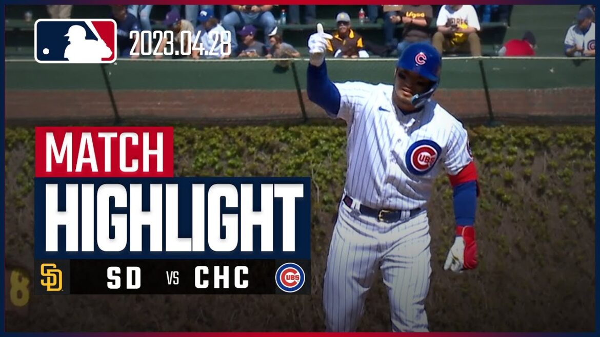 [Gone barrage!  ! Cubs win three straight games! Seiya Suzuki has two bases]4.28 Padres vs. Cubs Japanese highlights #MLB