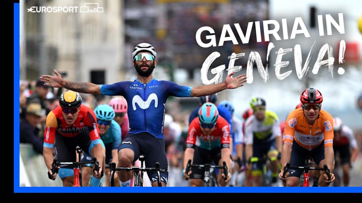 Gaviria Sprints To Victory In Stage 6 Of The Tour de Romandie | Eurosport Gaviria Sprints To Victory In Stage 6 Of The Tour de Romandie | Eurosport
