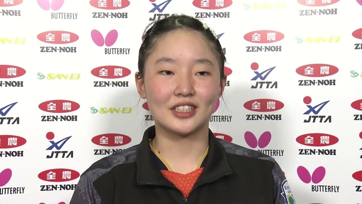 Junior high school student Miwa Harimoto defeats Miu Hirano and enters the final 4 "I never thought I could win and stay" Post-match interview｜Table tennis 4th Paris Olympics Japan representative selection meeting