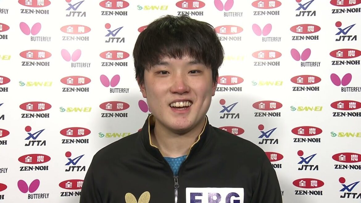 Tomokazu Harimoto Brothers and Sisters Top 4 "I'm happier that my sister wins than I win (laughs)" Post-match interview | Table Tennis 4th Paris Olympics Japan National Team Selection