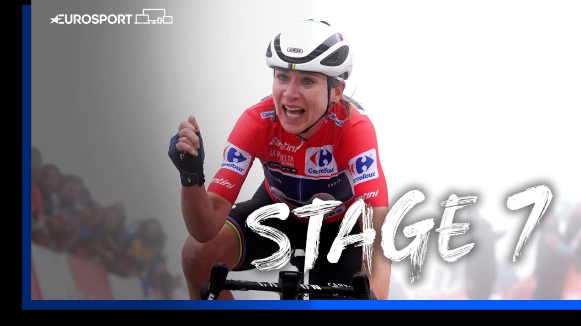 Tense Mountain Climb Finish! | Finale of La Vuelta Femenina Stage 7 | Eurosport
