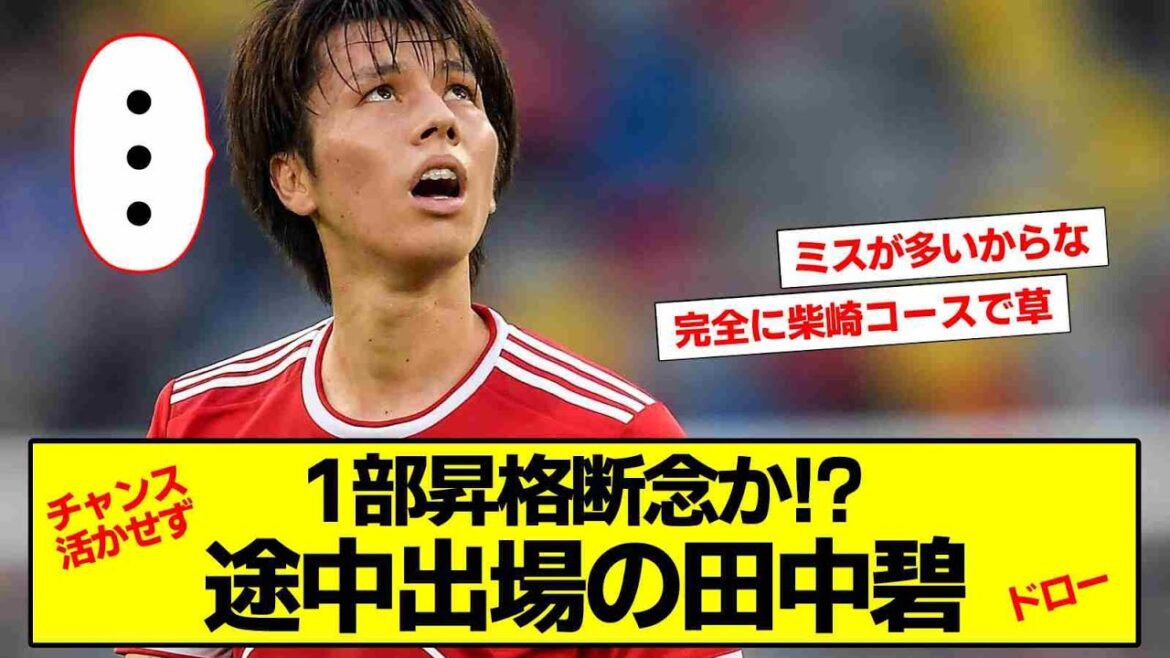 [Sad news]Aoi Tanaka, can't take advantage of the chance... Next season will end in the 2nd Bundesliga ww[2ch soccer thread]