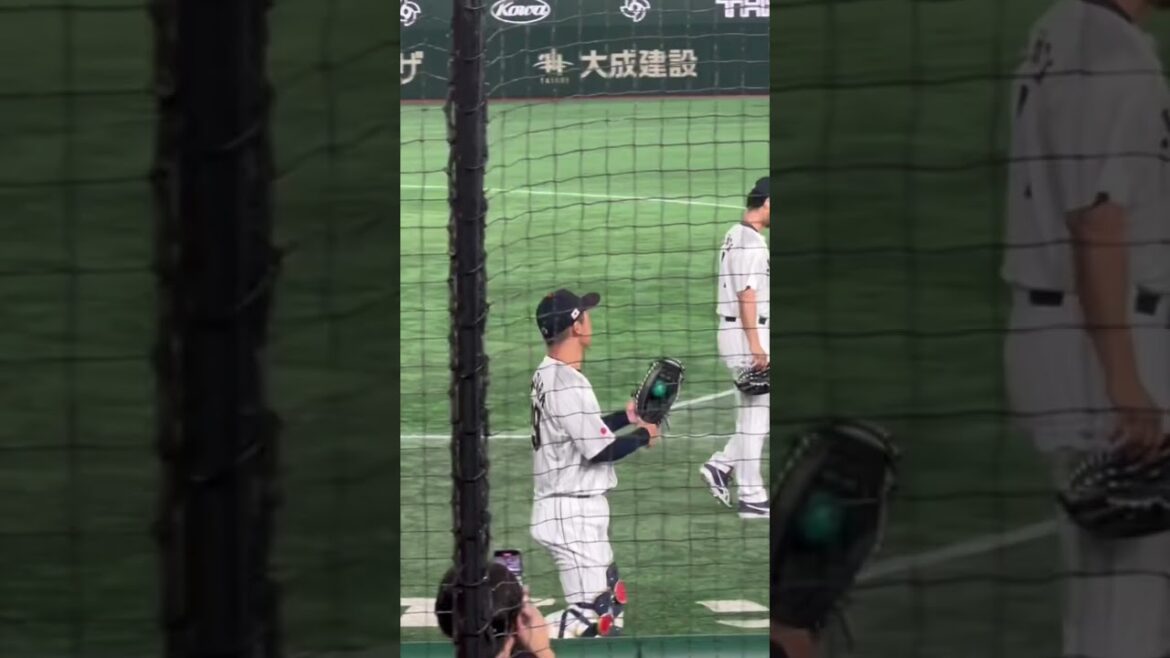 The moment when Yu Darvish appeared in front of me to challenge the WBC[Japan vs. Italy]! Is it the last pitch in Japan?  2023/3/16