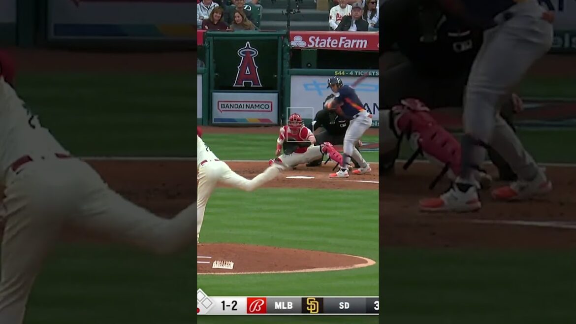 Shohei Ohtani's 502nd career strikeout passes Babe Ruth on the all-time list.