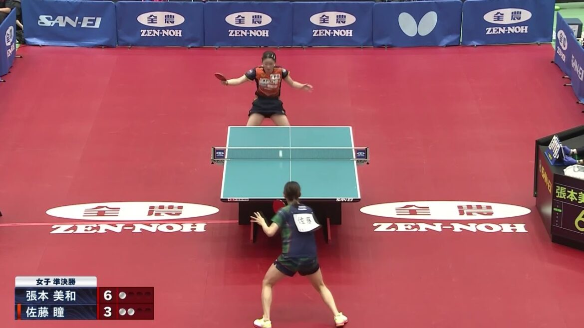 [Rare]Over 60 rally interrupted by ◯◯ intrusion... | Miwa Harimoto vs Hitomi Sato | Table Tennis 4th Paris Olympics Japan National Team Selection