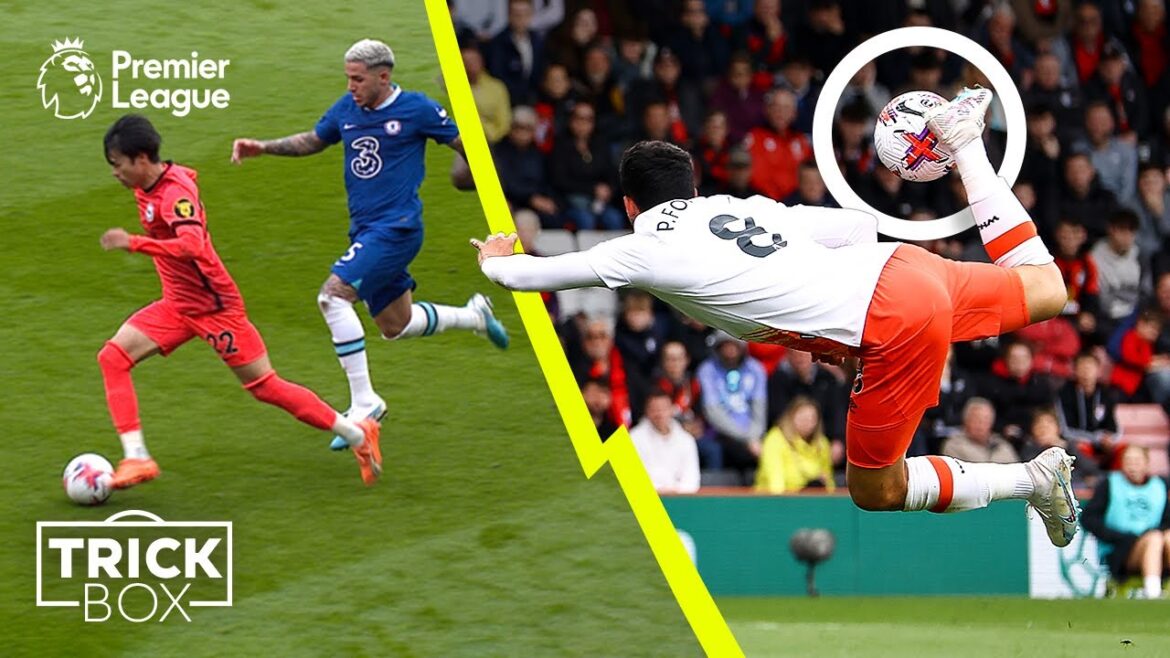 Mitoma passes 4 Chelsea players & Fornals scores scorpion kick goal | Premier League skills | April