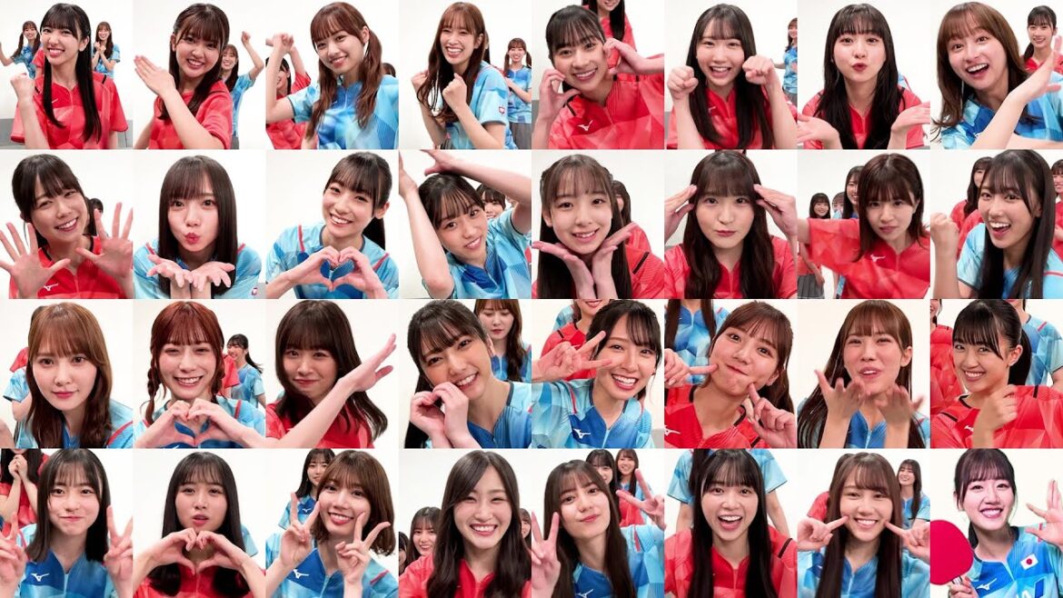 [All members]World table tennis 2023 supporter Hinatazaka46 "Onechoice" I tried dancing