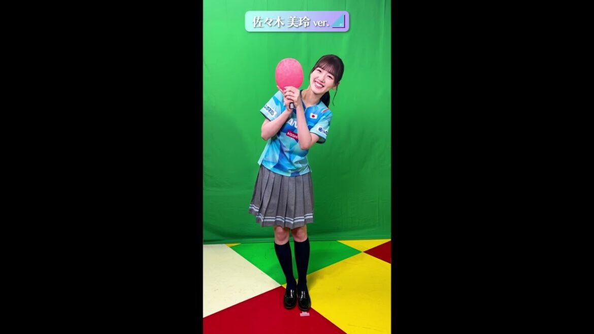 [I tried dancing Hinatazaka46 "Onechoice"]Mirei Sasaki｜World table tennis 2023 supporter