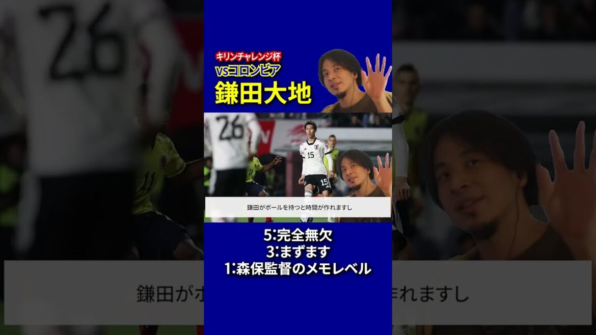 [Japan National Team Scoring]Japan vs Colombia Scoring Daichi Kamata Edition[Hiroyuki and Japan National Team Study]#Shorts