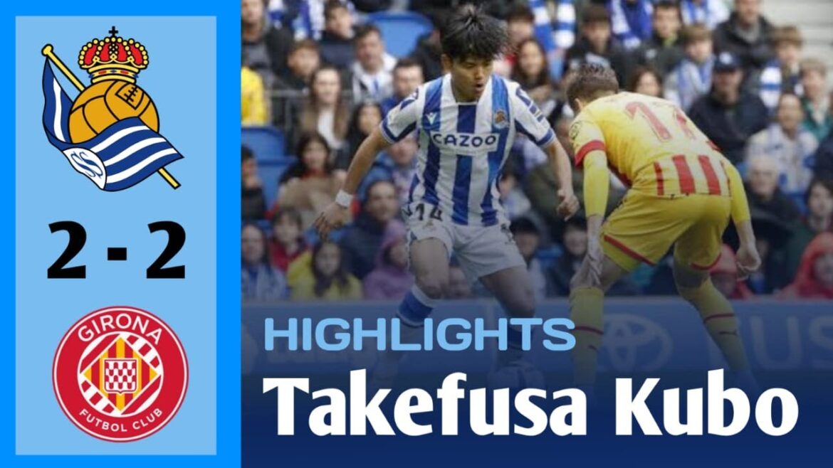 Takefusa Kubo vs Girona In LaLiga 2022/2023