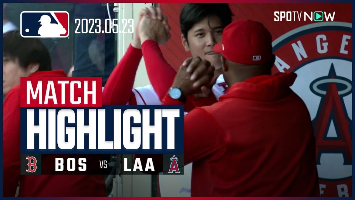 [Shohei Ohtani and Masanao Yoshida meet for the 4th time this season]5.23 Red Sox VS Angels Japanese highlights