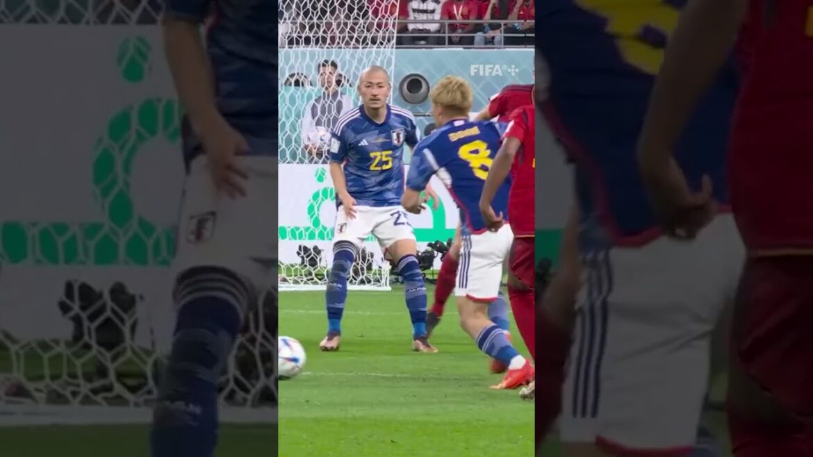 SUPER SUB Doan scores stunner for Japan vs Spain! #ShortsFIFAWorldCup