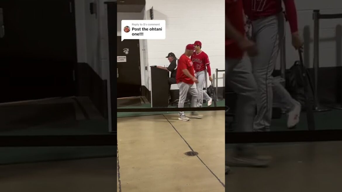 Shohei Ohtani behind the scenes