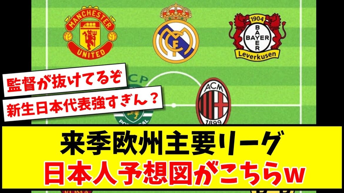[Good news]Next season's European major league Japanese predictions are here www[2ch reaction][Soccer thread]