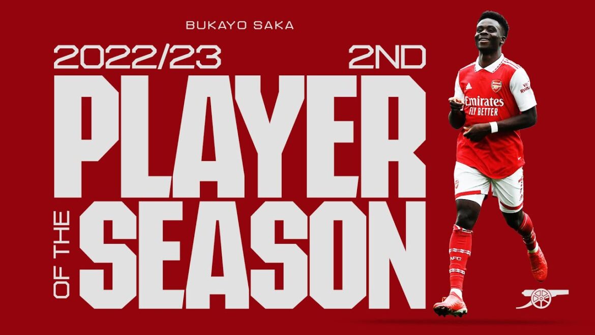 Arsenal 2022/23 men’s Player of the season | Second place: Bukayo Saka Arsenal 2022/23 men's Player of the season | Second place: Bukayo Saka