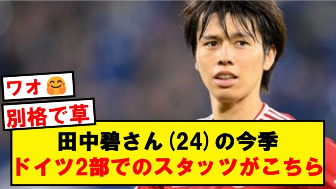 [Extraordinary]Tanaka-san, here are the stats for this season's German 2nd Division