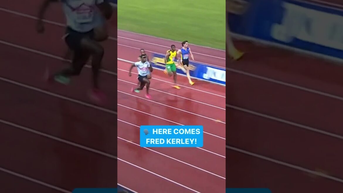 Here comes Fred Kerley! Here comes Fred Kerley!