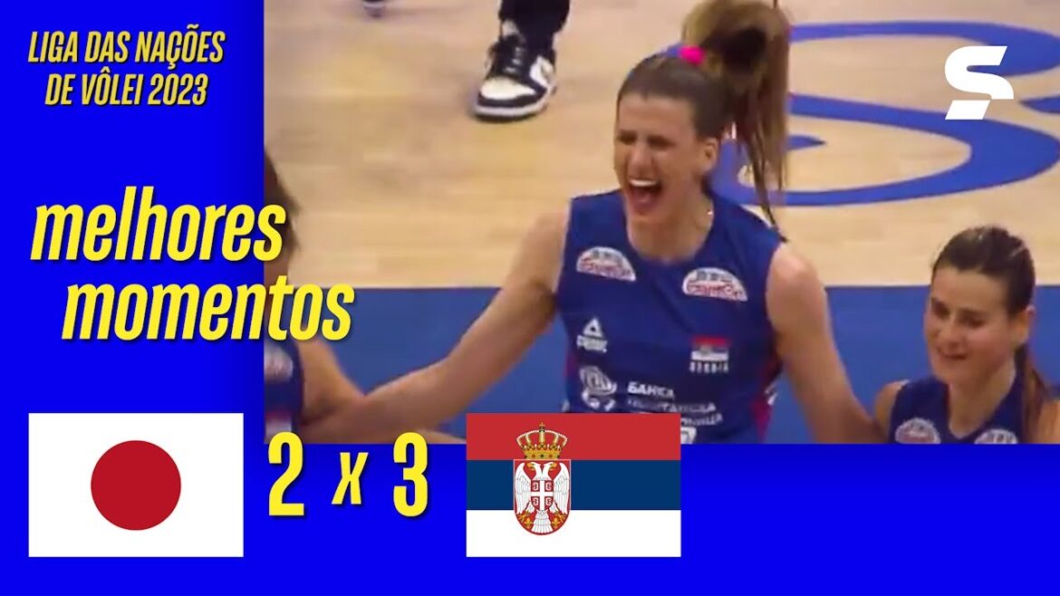 JAPAN 2 X 3 SERBIA |  BEST MOMENTS |  VOLLEYBALL NATIONS LEAGUE 2023 |  sportv