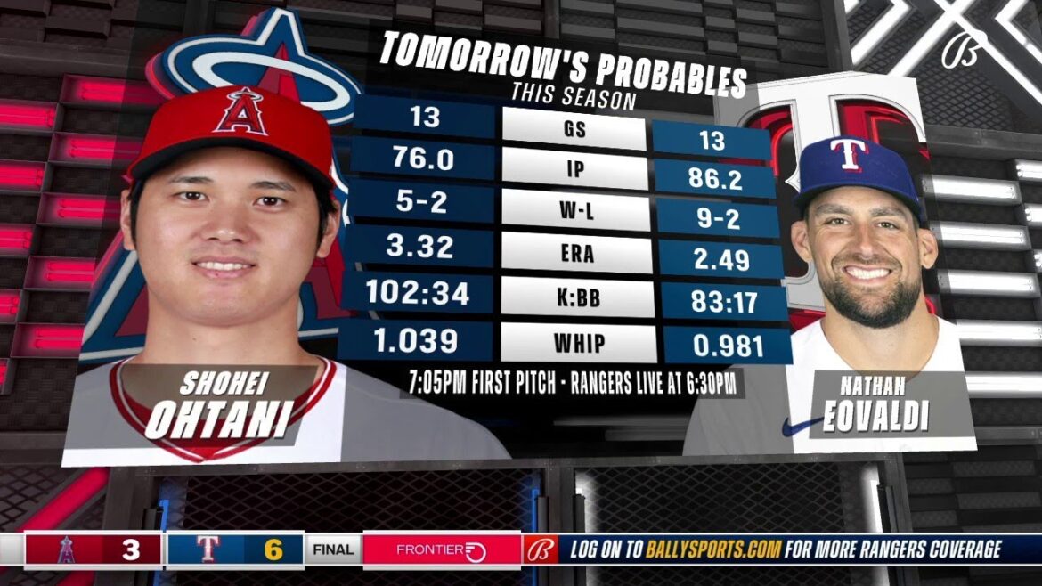 Nathan Eovaldi vs. Shohei Ohtani | Rangers Live Nathan Eovaldi vs. Shohei Ohtani | Rangers Live