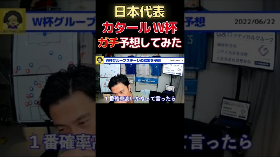 [Leoza]I tried to predict Japan's Qatar World Cup GS![Clipping]#shorts #Japan representative #Moriho japan