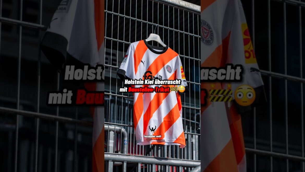 Holstein Kiel surprises with construction site jersey 🚧😳