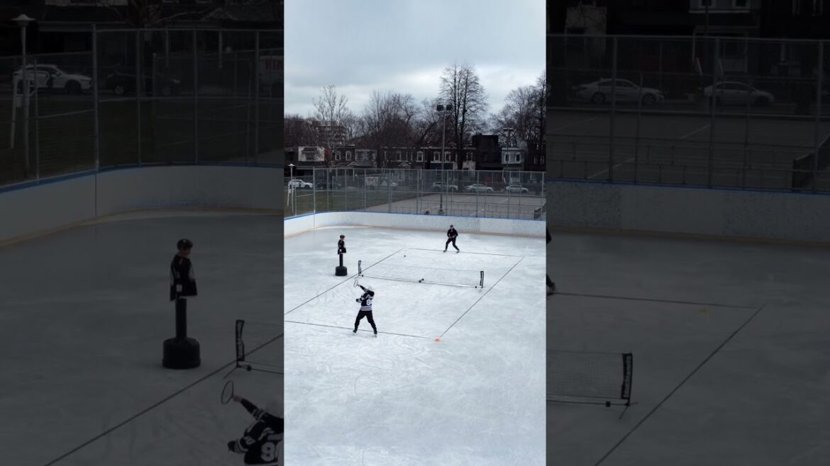 Ice tennis. Yes, you heard it right ❄️🎾 Ice tennis. Yes, you heard it right ❄️🎾