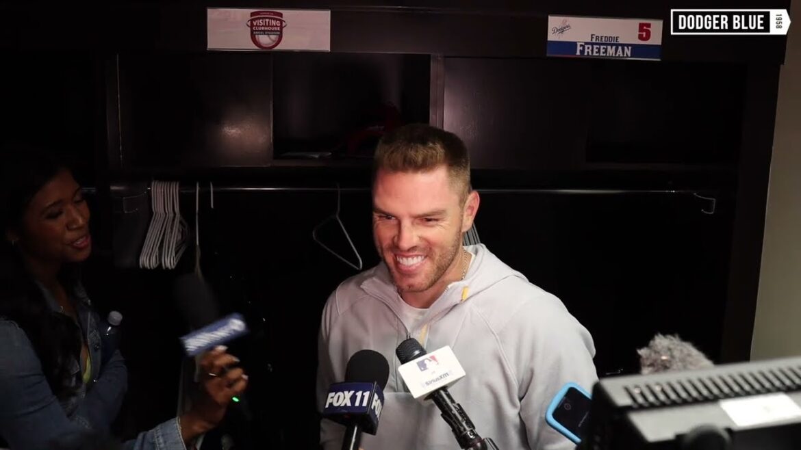 Dodgers postgame: Freddie Freeman talks home run off Shohei Ohtani