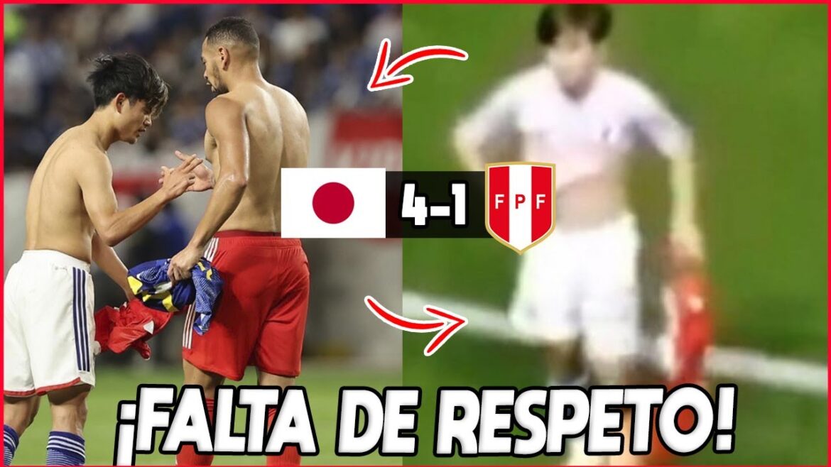 [VIDEO] JAPANESE PLAYER THROWS PERU'S SHIRT after FRIENDLY |  KUBO and CALLENS BAD TIME RECORDED!