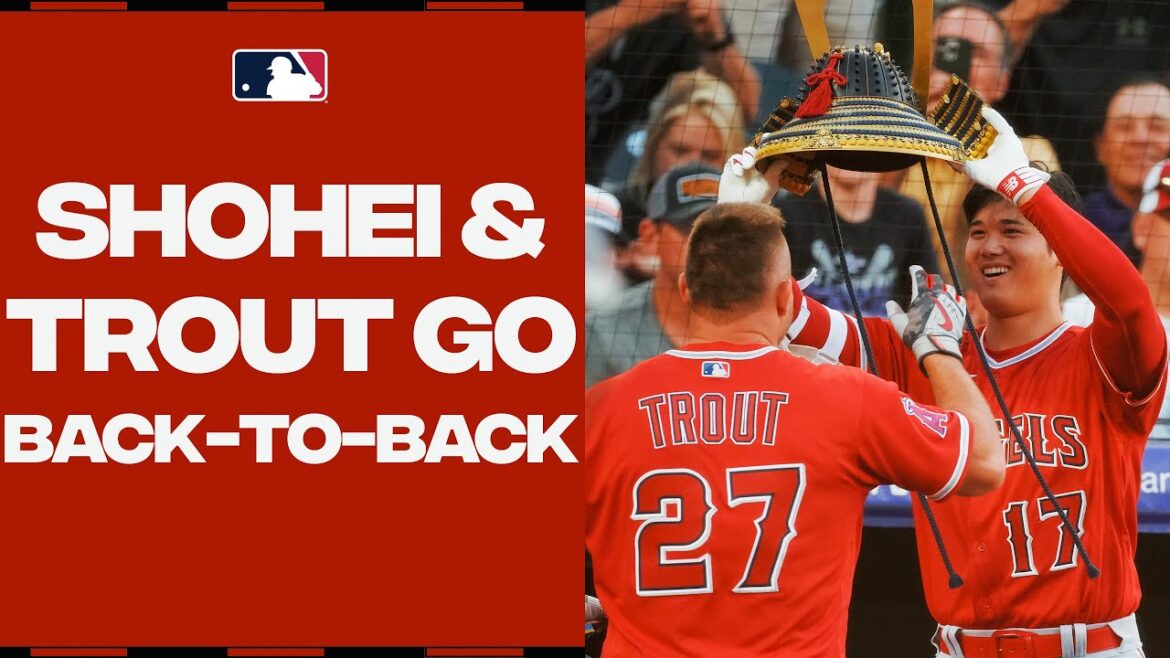 BACK-TO-BACK JACKS from Shohei and Mike Trout! | Shohei Ohtani Highlights