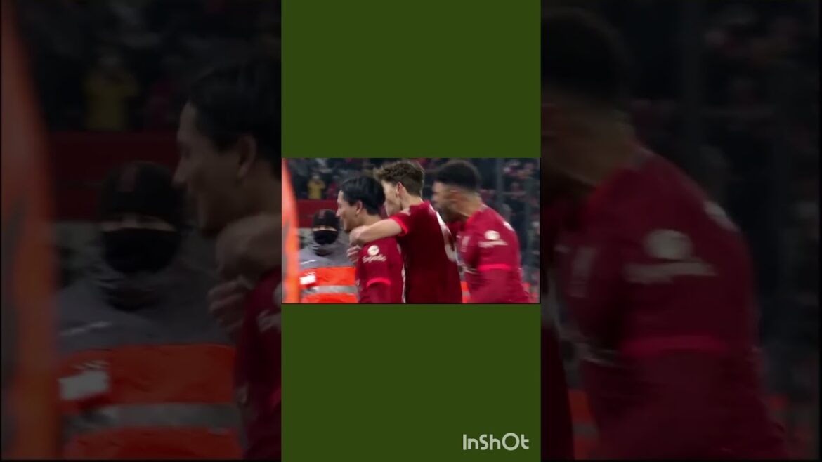 [Takumi Minamino]Lead Liverpool to victory with a historic goal!  #shorts