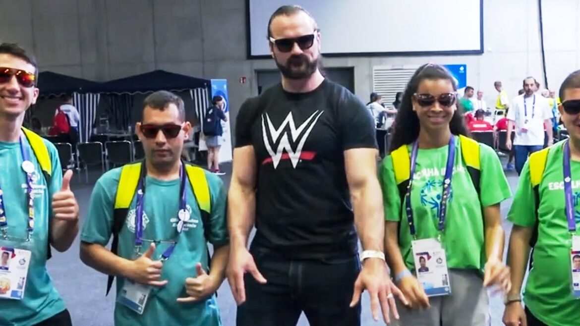 WWE Superstar Drew McIntyre makes an impact at Special Olympics World Games WWE Superstar Drew McIntyre makes an impact at Special Olympics World Games