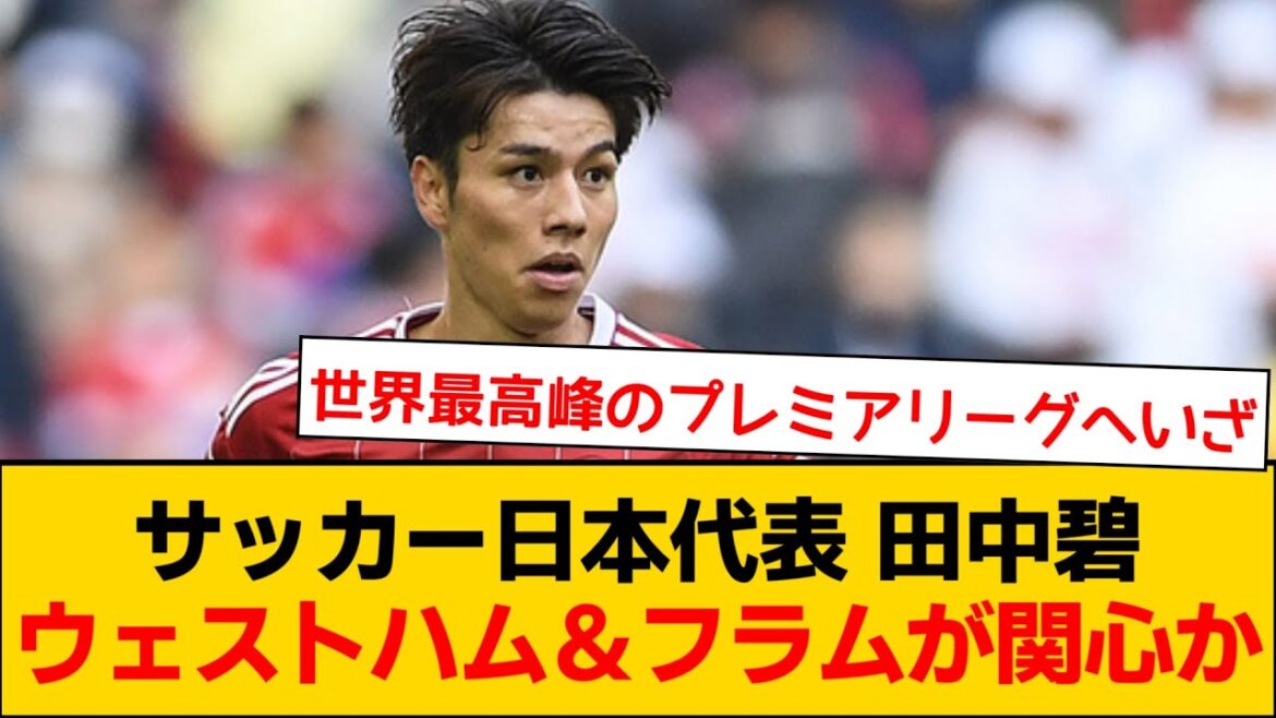 [Transfer information]West Ham & Fulham are interested in Japan national football team, Aoi Tanaka