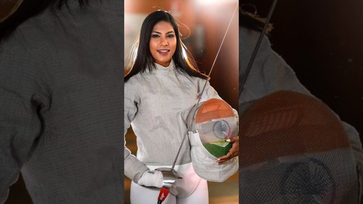 Indian🇮🇳 Fencer Bhavani Devi makes History #shorts #olympics #shortsfeed #bhavanidevi #fencing