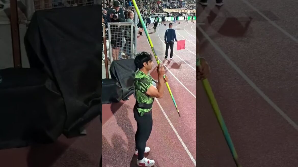 Neeraj Chopra finishes 1st at 2023 Lausanne Diamond League with 87.66m throw #neerajchopra #olympics Neeraj Chopra finishes 1st at 2023 Lausanne Diamond League with 87.66m throw #neerajchopra #olympics