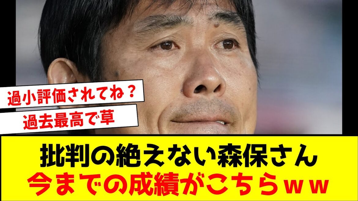 Director Moriyasu's achievements so far are here wwwwwwwwwwwwww