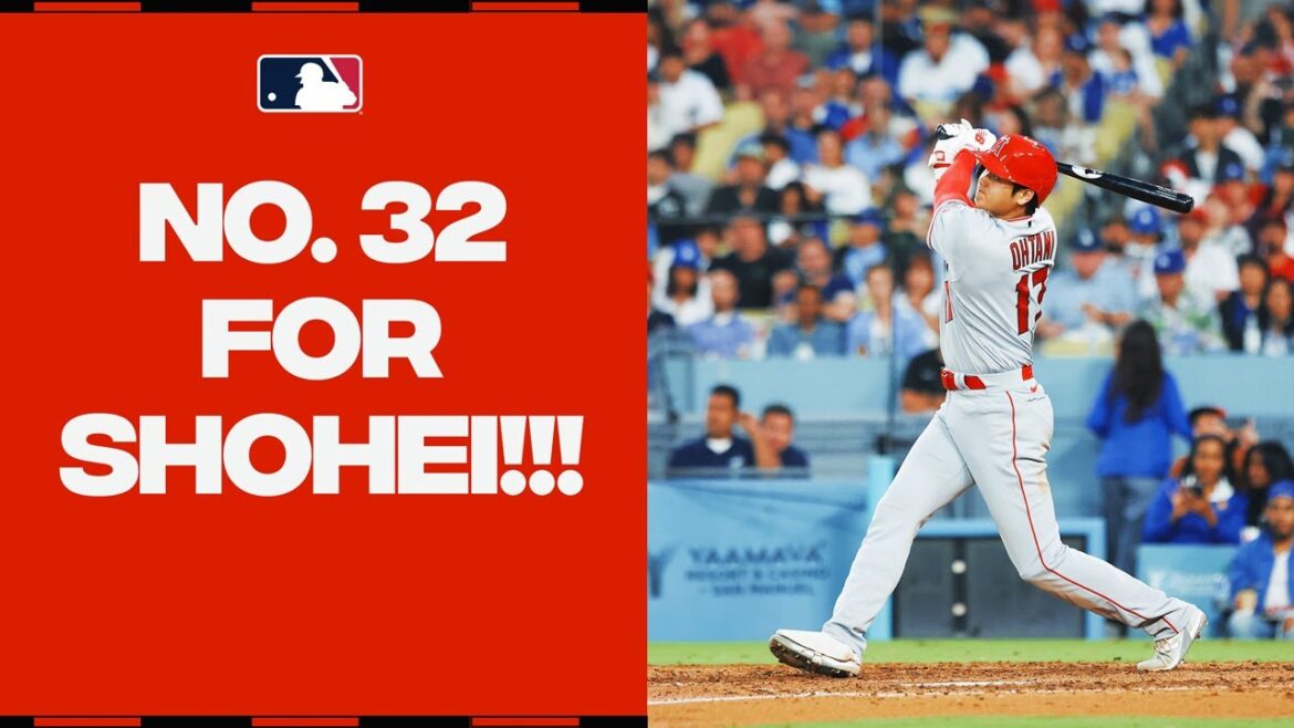 Shohei Ohtani BLASTS his 32nd homer of the year into the Los Angeles sky!