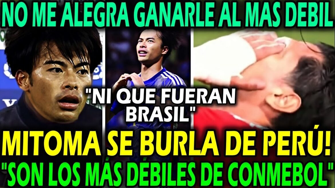 MITOMA DISMISSES THE PERUVIAN SELECTION AFTER THE DEFEAT BY A LANDSCAPING AGAINST JAPAN