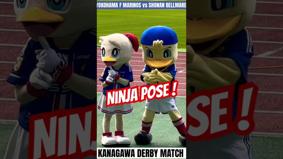 [Farewell Ninja Pose]Marin & Marinosuke (Shoto Machino Performance) Yokohama F Marinos vs Shonan Bellmare
