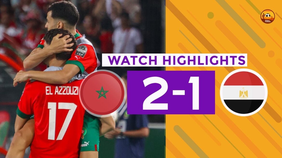 MOROCCO VS EGYPT(2-1)-AFCON U23 FINAL-GOALS&HIGHLIGHTS