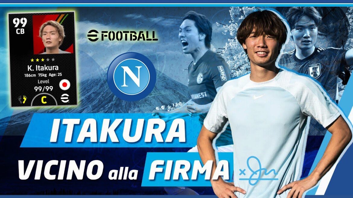 Let's discover #ITAKURA, near #Naples!  👀 This one on #eFootball will become A BEAST!  🔵