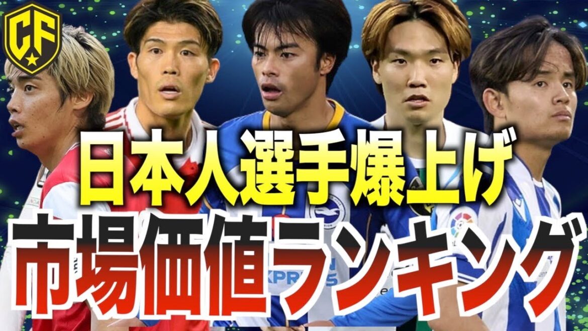 [Latest]Japanese market value ranking TOP 30