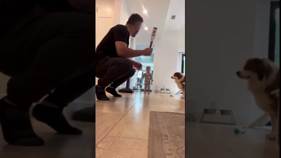 Home run from Trout, son