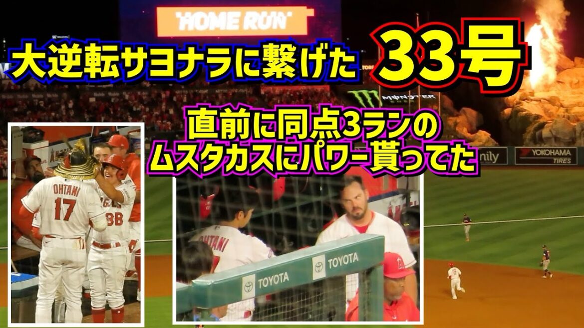 No. 33!!  HR that led to a goodbye win The fans who didn't give up were very excited 😆[Local video]7/15 vs Astros ShoheiOhtani Homerun Angels