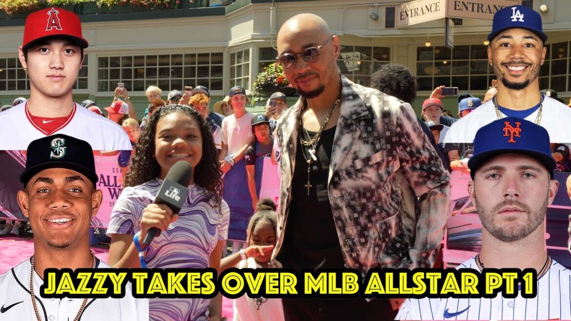 Jazzy takes over MLB All-Star with Shohei Ohtani, Pete Alonso, Mookie Betts, & Julio Rodriguez Pt 1