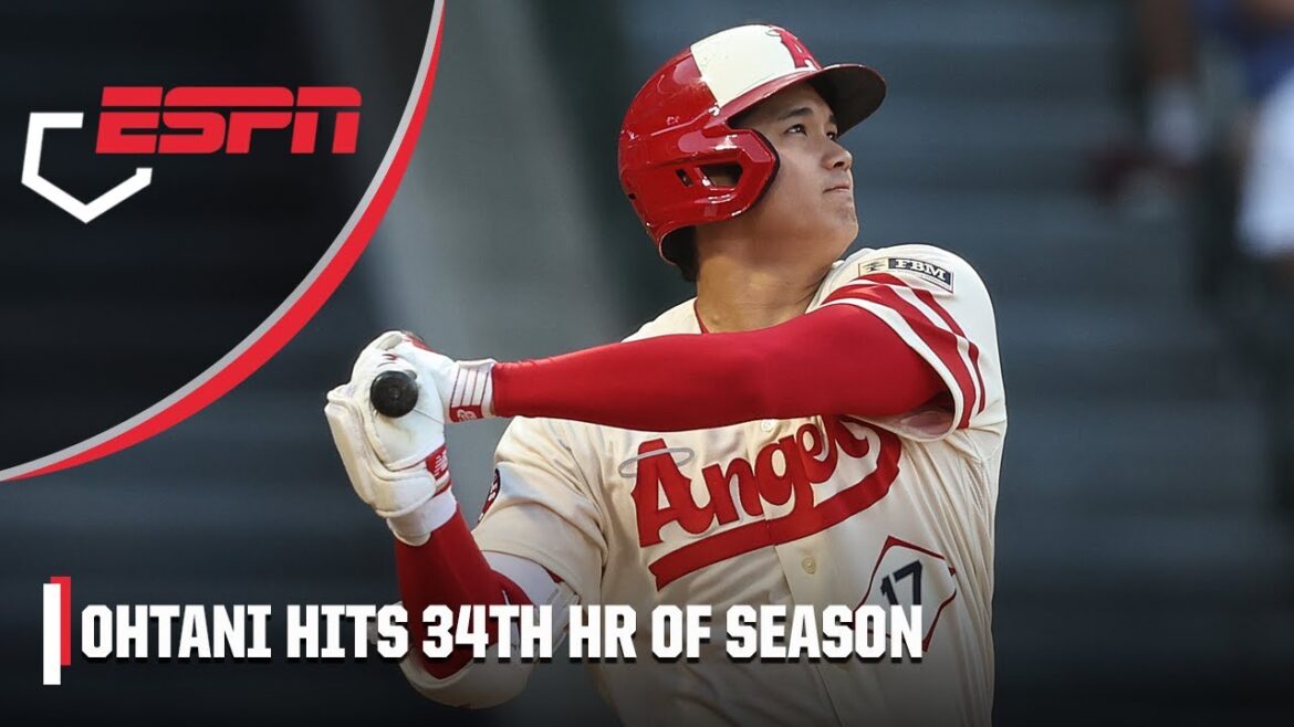 Shohei Ohtani crushes league-leading 34th home run | MLB on ESPN Shohei Ohtani crushes league-leading 34th home run | MLB on ESPN