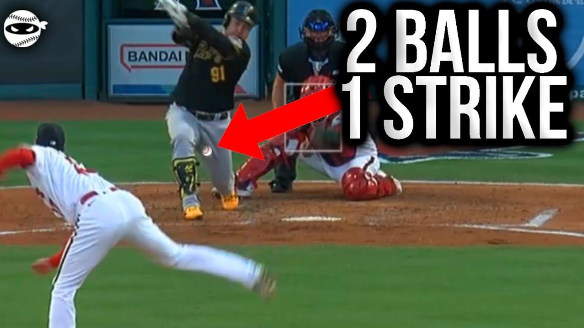 Shohei gets 2 Balls with 1 Strike. Shohei gets 2 Balls with 1 Strike.