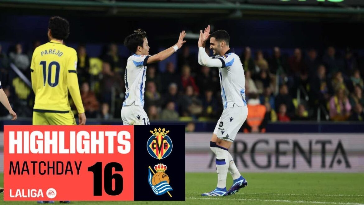 Takefusa Kubo's goal | Villarreal vs Real Sociedad 0-3 extra time highlights | La Liga 2023/24