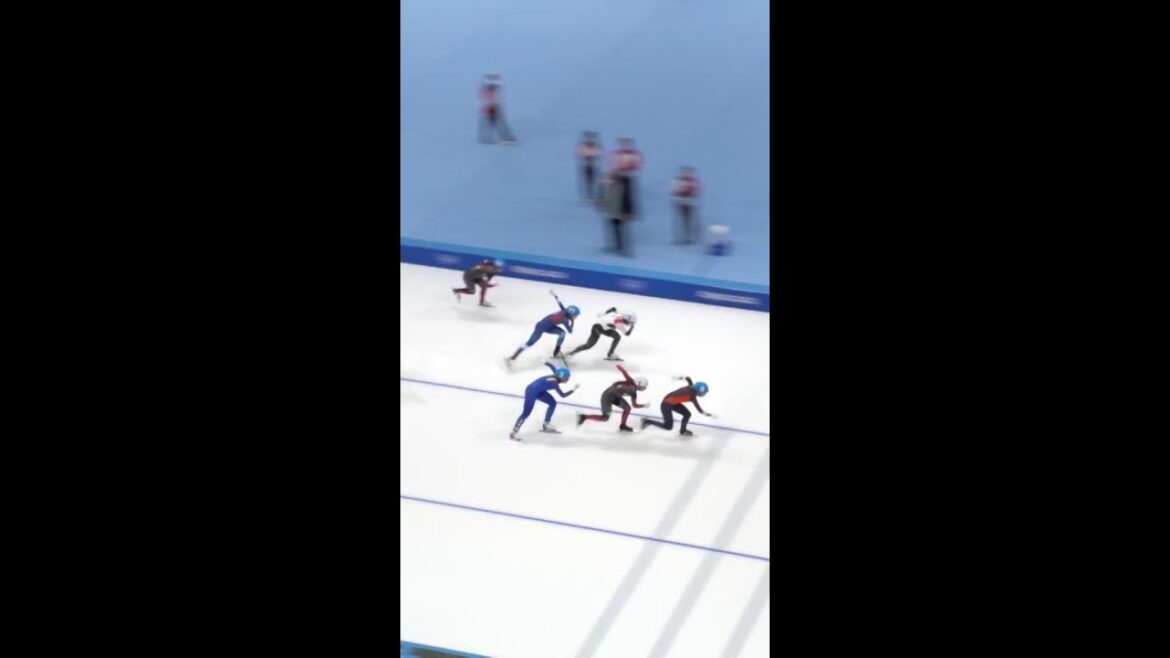 Schouten sprints to gold in last lap of speed skating mass start Schouten sprints to gold in last lap of speed skating mass start