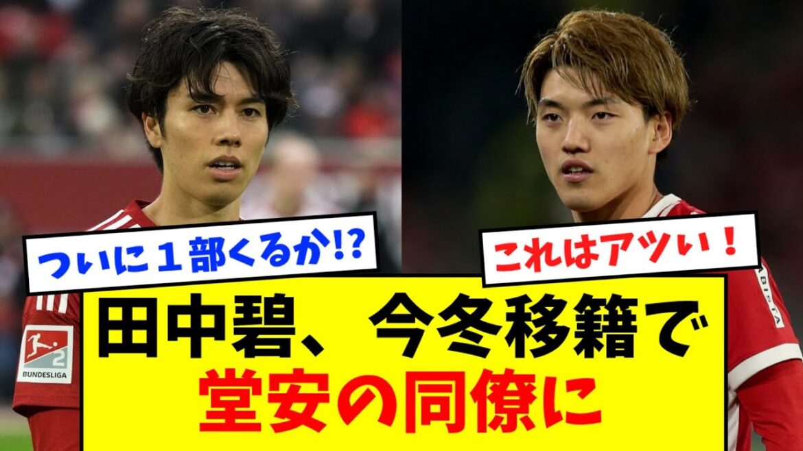 [Escape]Aoi Tanaka will be transferred this winter and become Ritsu Doan's colleague!  ?Freiburg are on the list as they aim to strengthen their midfield